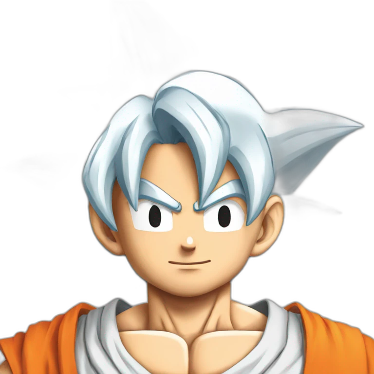 Goku pointed back view emoji