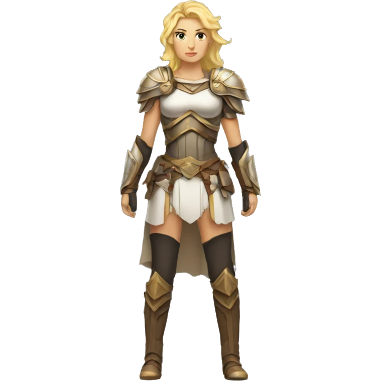 Blond Valkyrie full body emoji