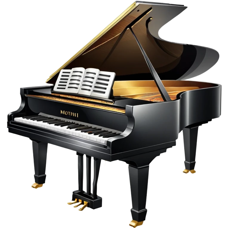 Grand piano - mother of pearl emoji