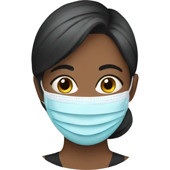 Woman with a face mask  emoji
