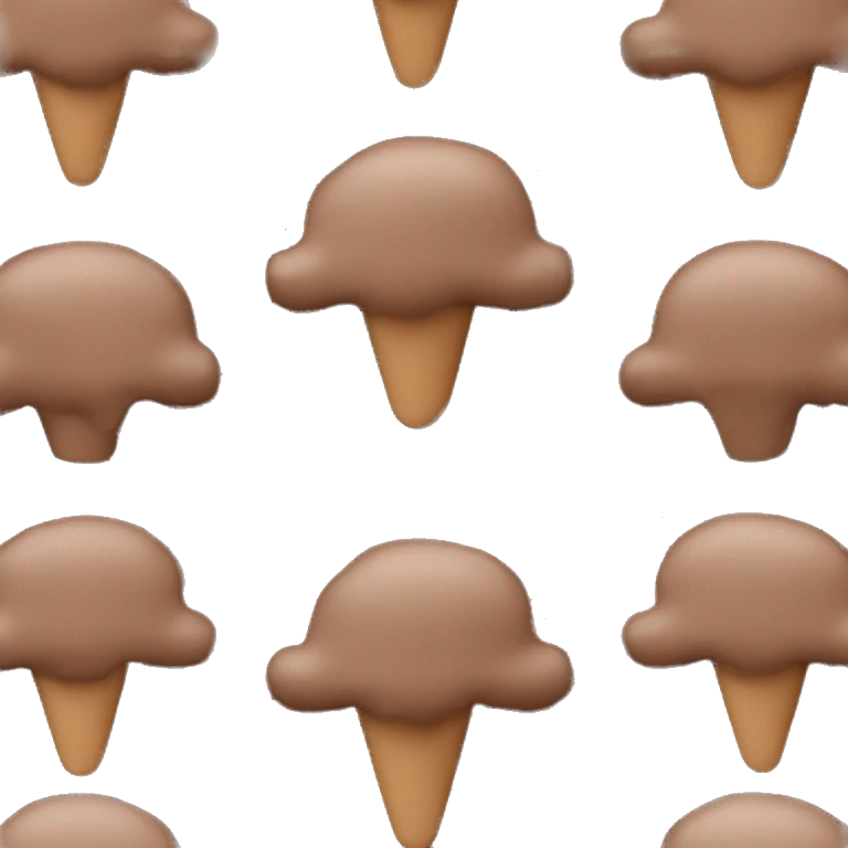 chocolate icecream emoji