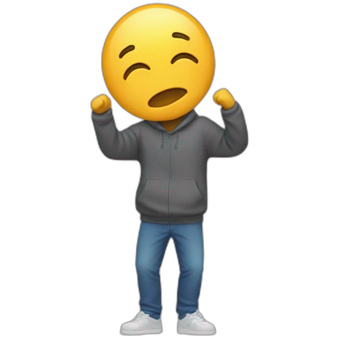 Une personne qui dab emoji