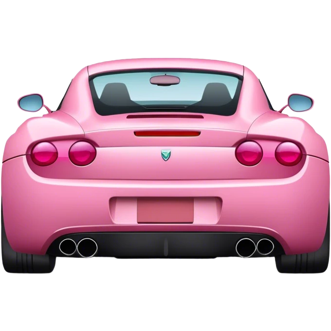 simplicicar derrière Voiture sportif rose  emoji
