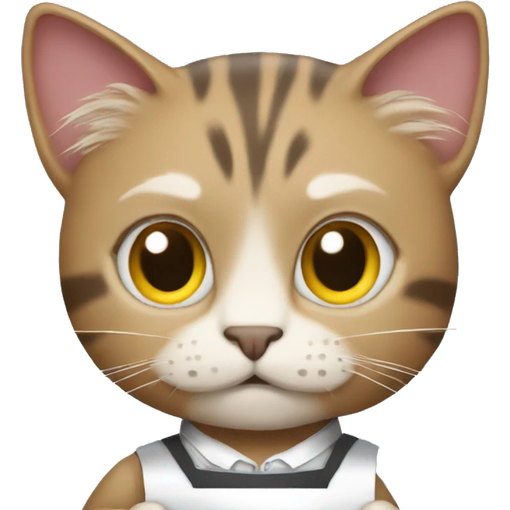 the cat version of tony stark holding an inbox emoji