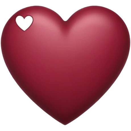 Burgundy heart emoji