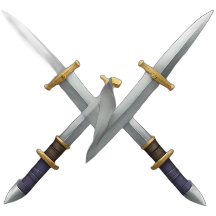 Men cross swords emoji