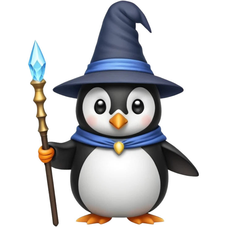 Penguin Wizard emoji
