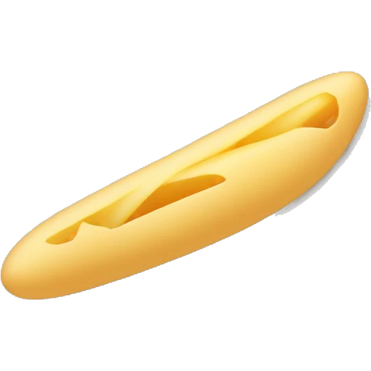 one piece of uncooked penne emoji