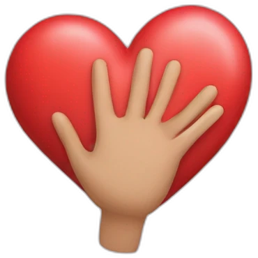 Mains en coeur emoji
