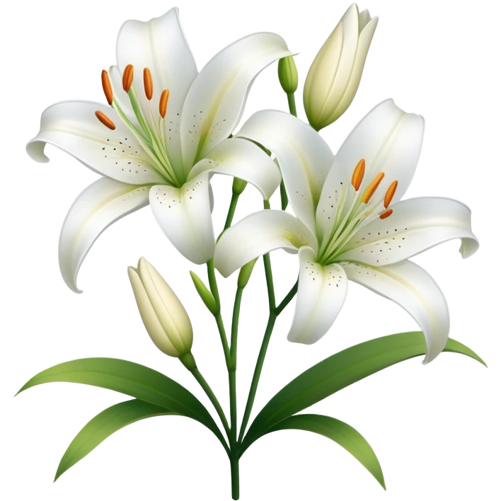 Lily flowers  emoji