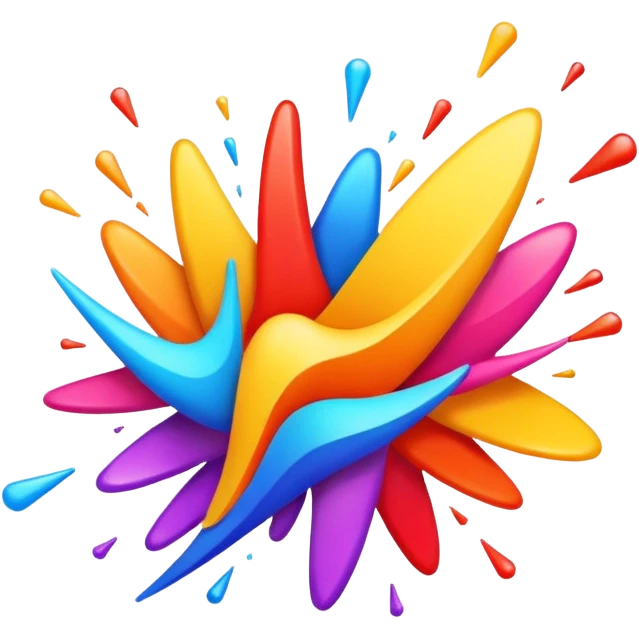 dispersion, simple, expressive emoji