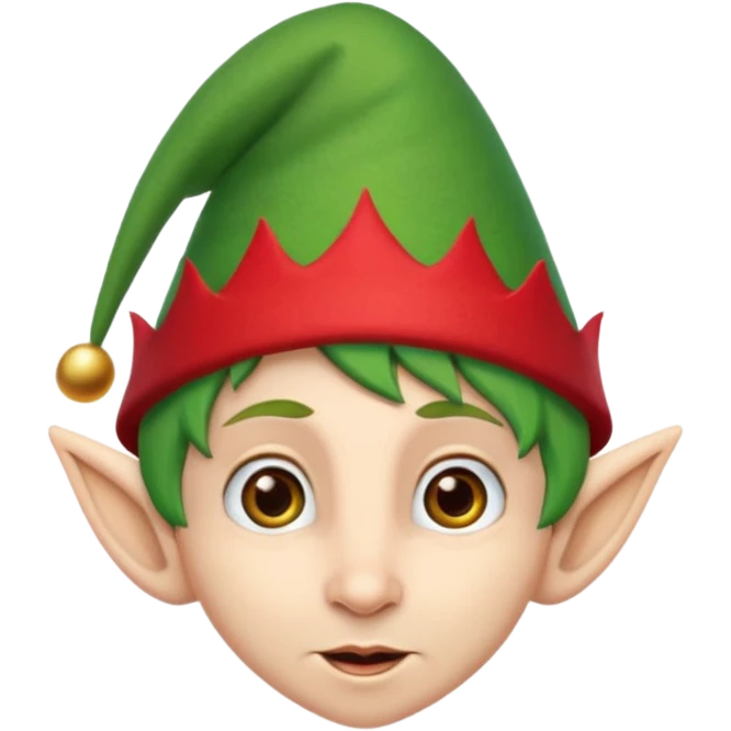 christmas elf head emoji