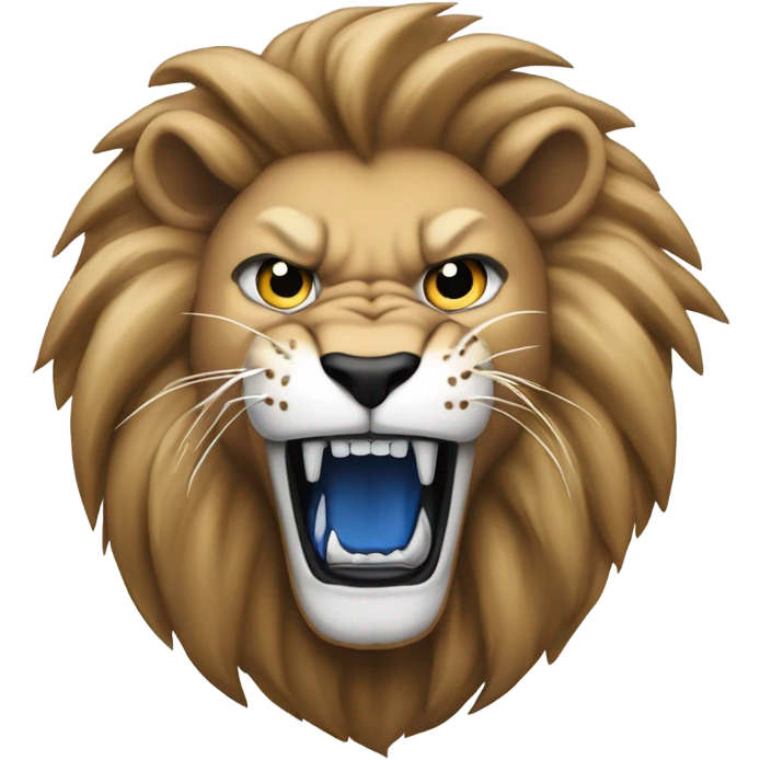 Detroit Lions roaring emoji