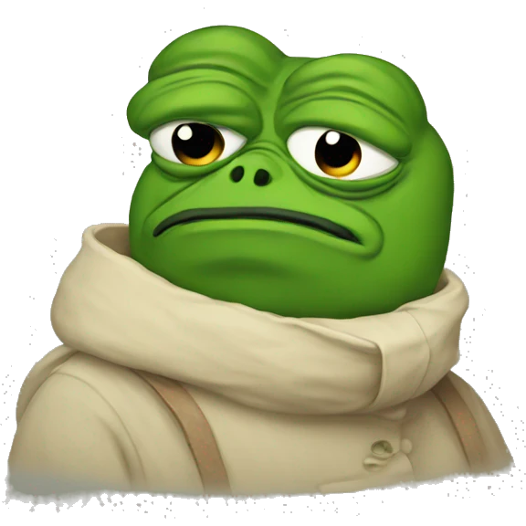 Sad pepe emoji