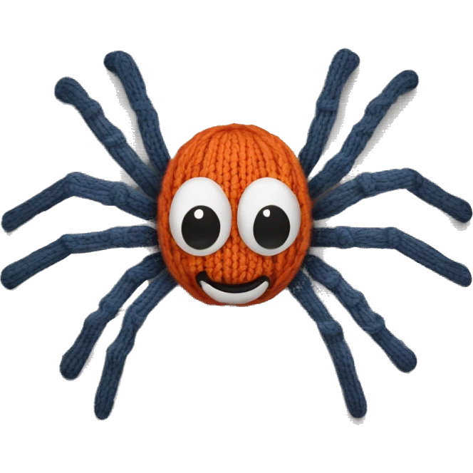 knitted spider emoji