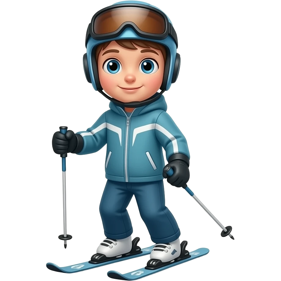 kid skier emoji