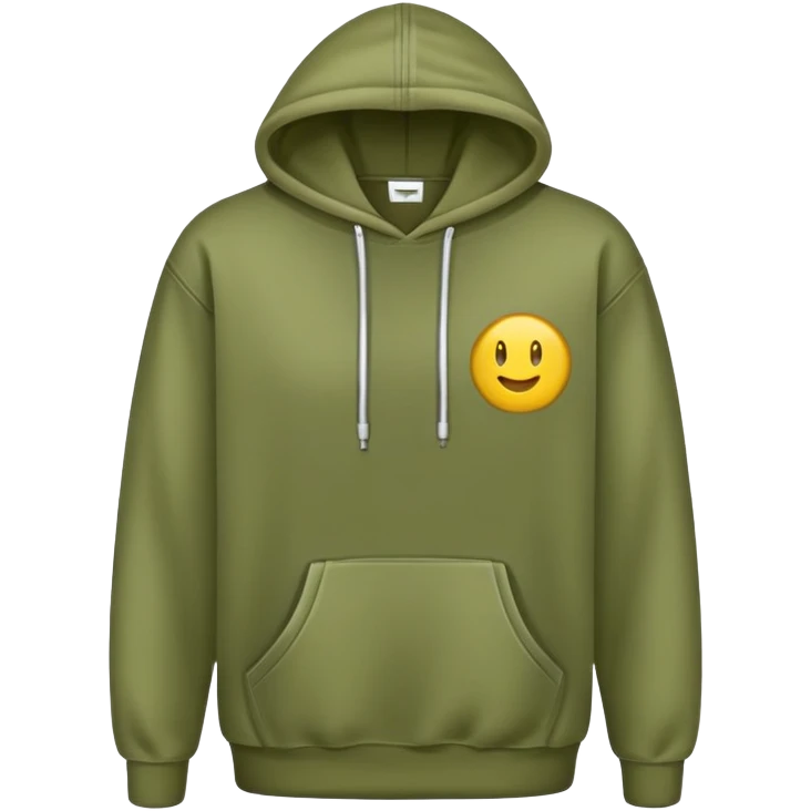 olive green hoodie emoji