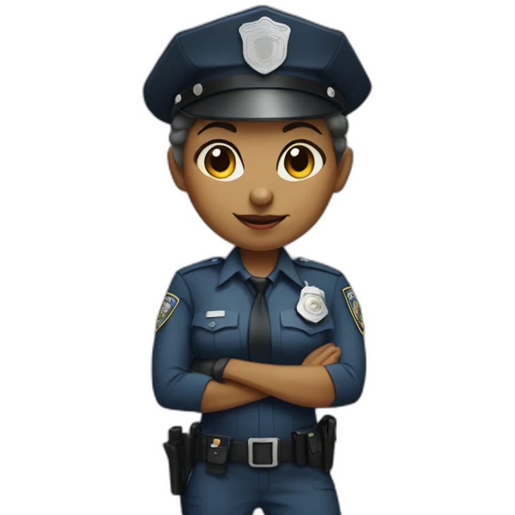 rat woman police emoji
