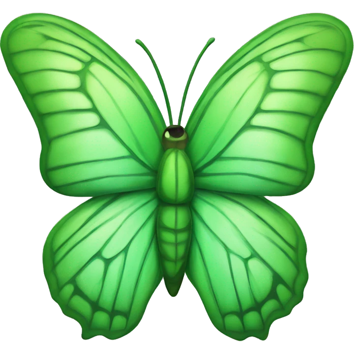 Green butterfly emoji
