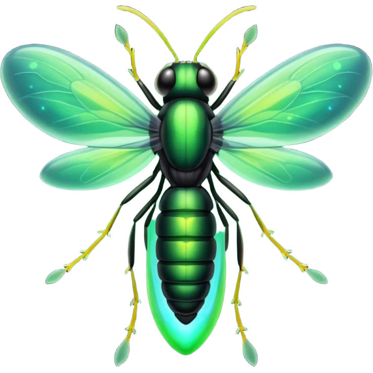 Green firefly  emoji