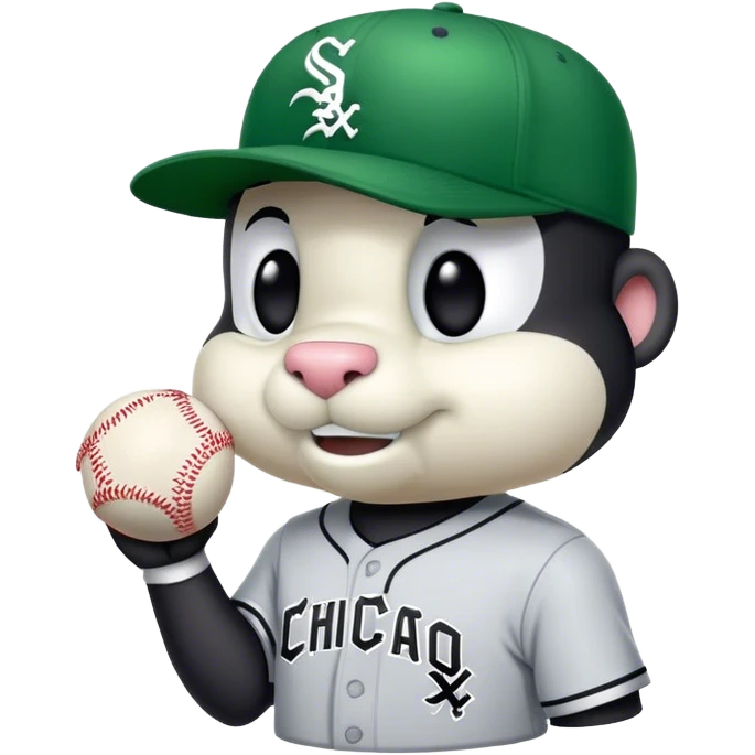 Chicago white Sox mascot southpaw emoji