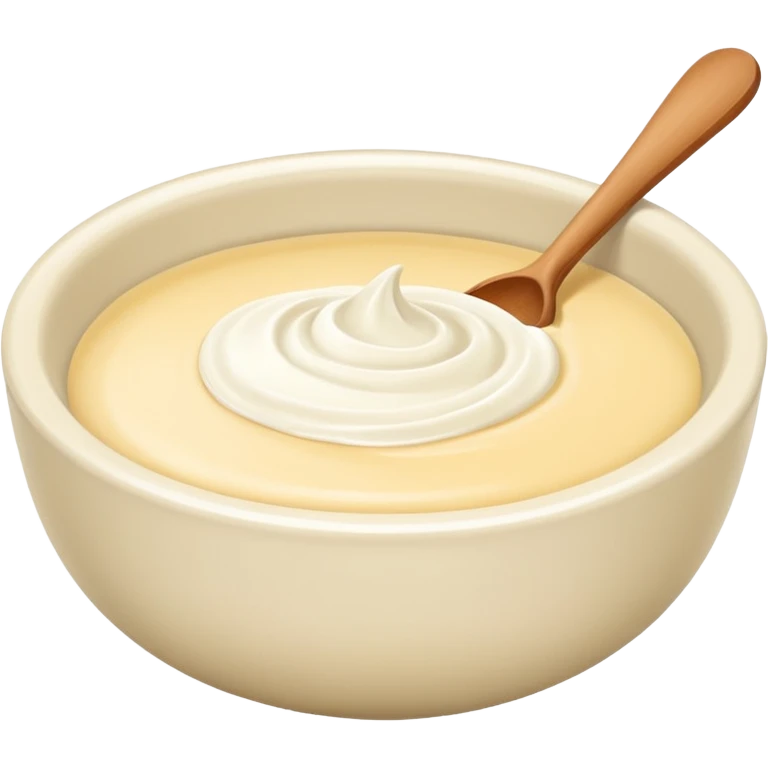 cream without bowl emoji