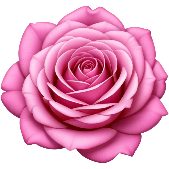 Pink rose emoji