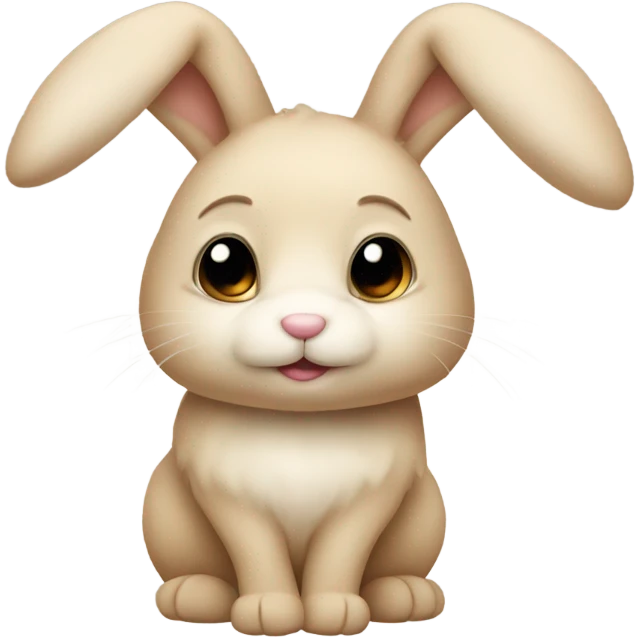 Beige baby bunny emoji