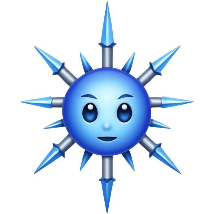 blue thorn emoji