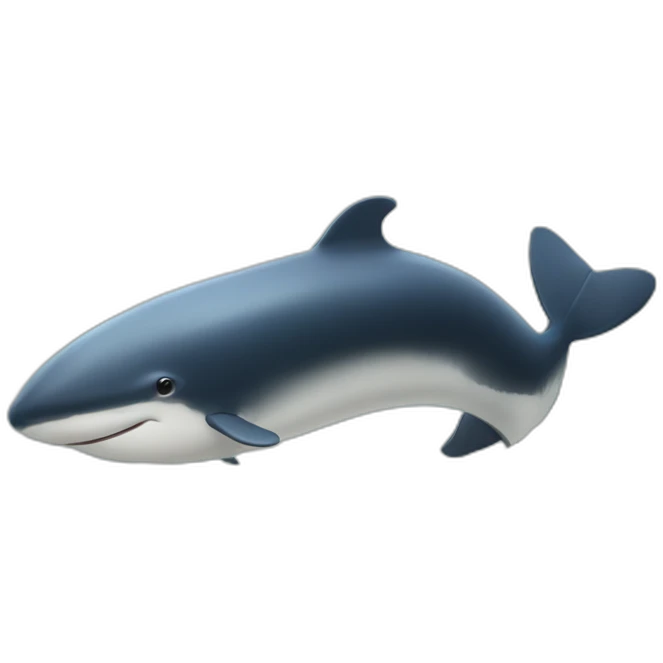 baleine a tâche blanche emoji