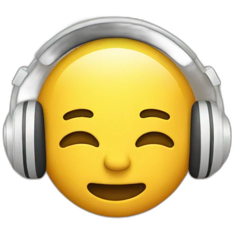 music streaming emoji