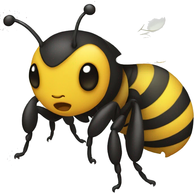 crying bee emoji