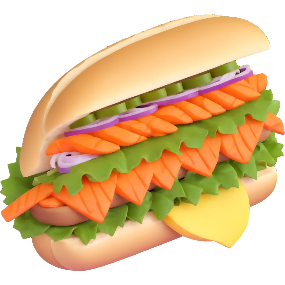banh mi sandwich emoji
