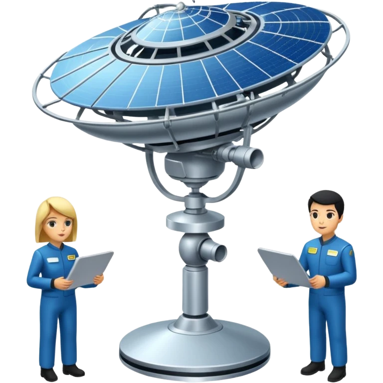 satellite qui observe plein d’unités emoji