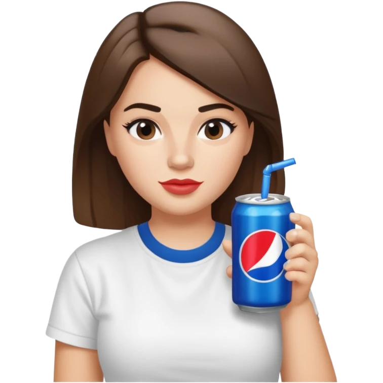 Addison Rae drinking Diet Pepsi  emoji
