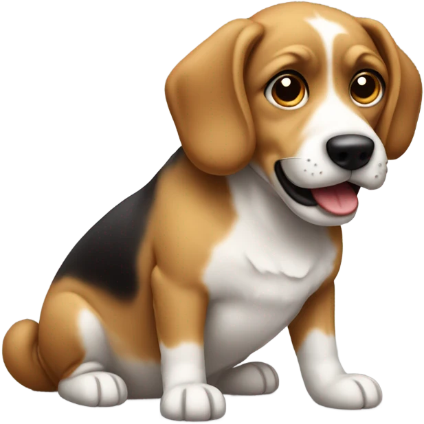 Dog with a cookie  emoji