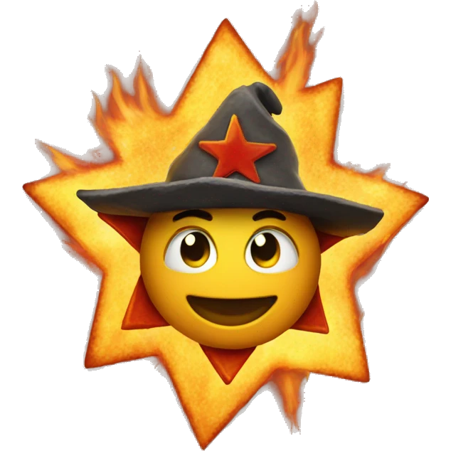Star and fire combnation emoji
