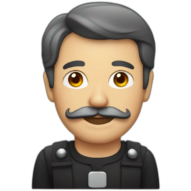 man with red moustaches emoji