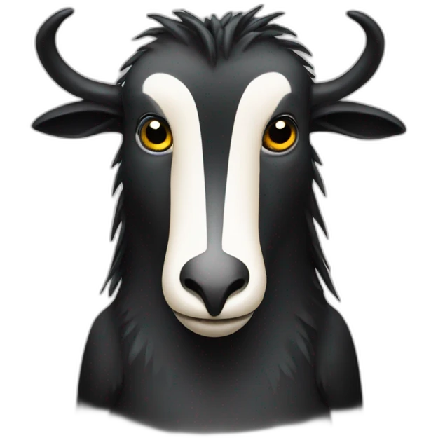 half Wildebeest half penguin emoji