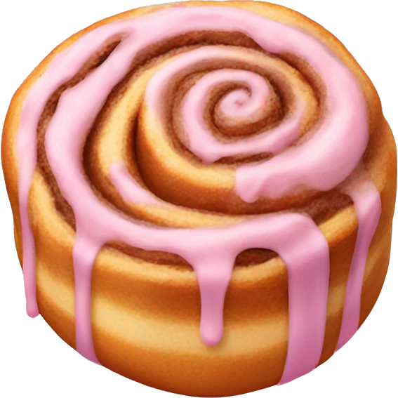 Pink cinnamon roll  emoji