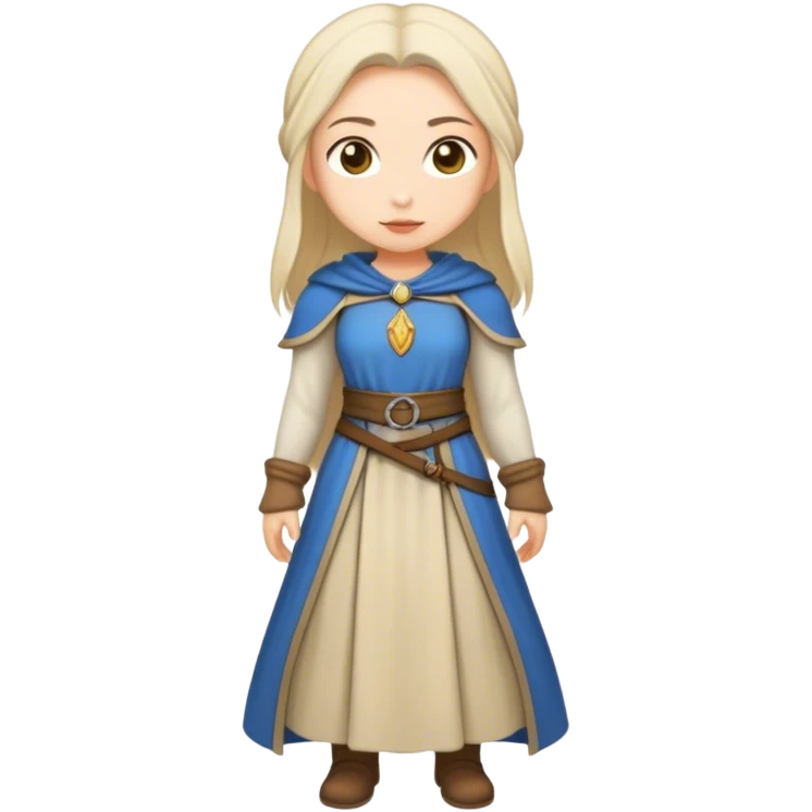 medieval outfit worn by a DnD themed fantasy female character. basic low level clothes. clothes only above the waist. The clothes are only above the waist. The character's haven't arms. emoji