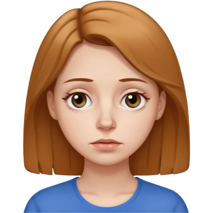 Уставшая женщина с мешками под глазами  emoji