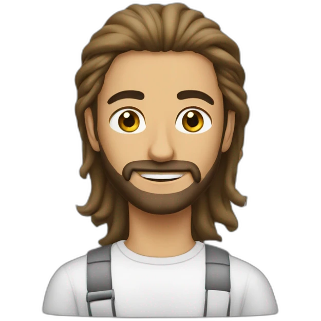 فتاه شعرها اسود لابسه بلوڤر ازرق emoji