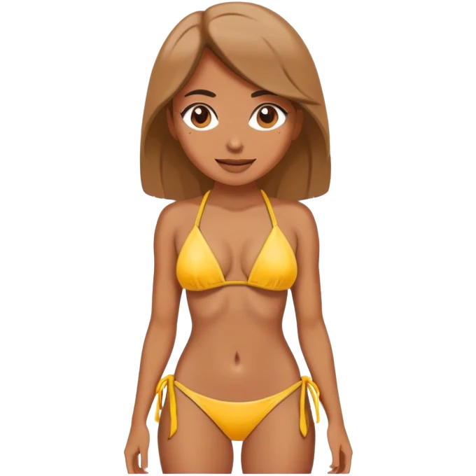 Female in a bikini emoji