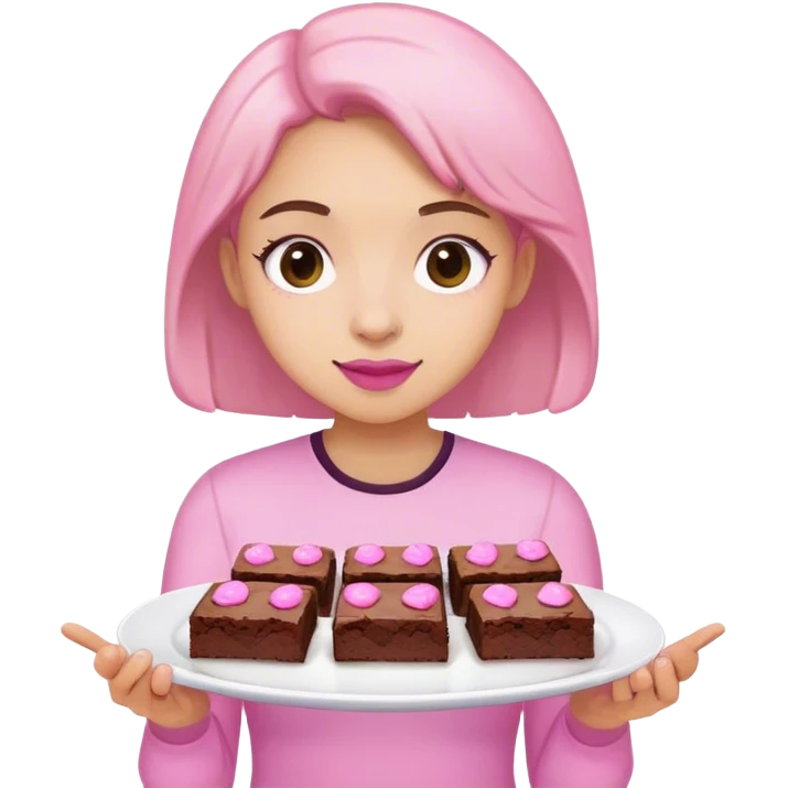 cute brownies small lover pink emoji
