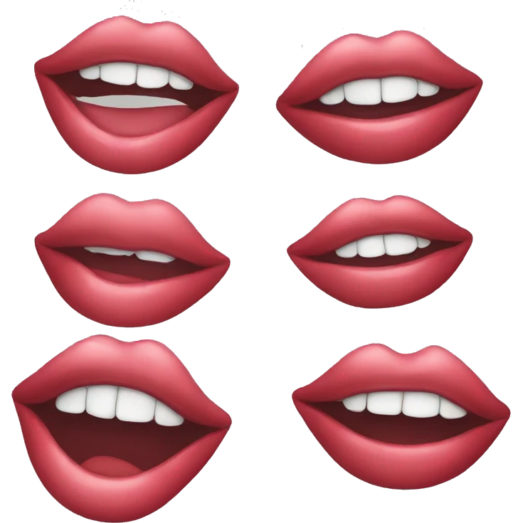 Lip emoji