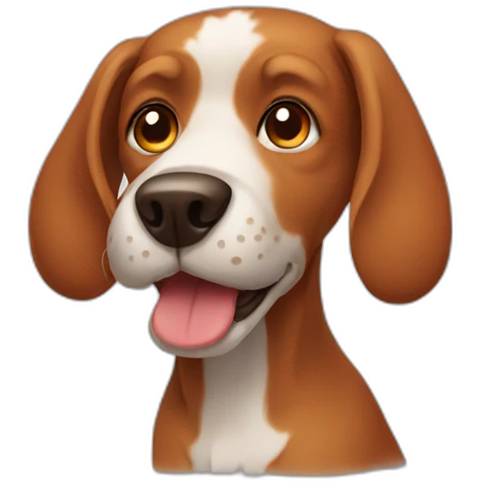 Dog red emoji