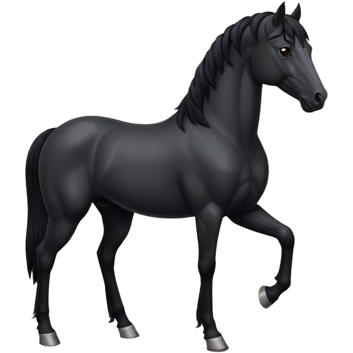Black horse emoji