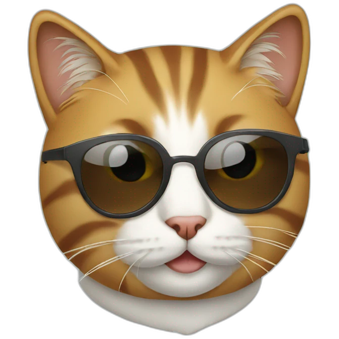 Cat with sunglasses emoji