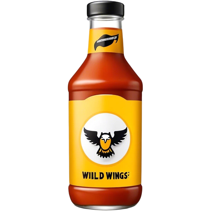 Buffalo Wild Wings sauce brand bottle  emoji